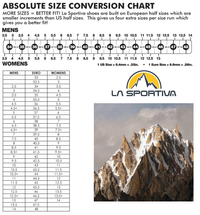 la sportiva climbing shoe size chart shoes design la sportiva size chart
