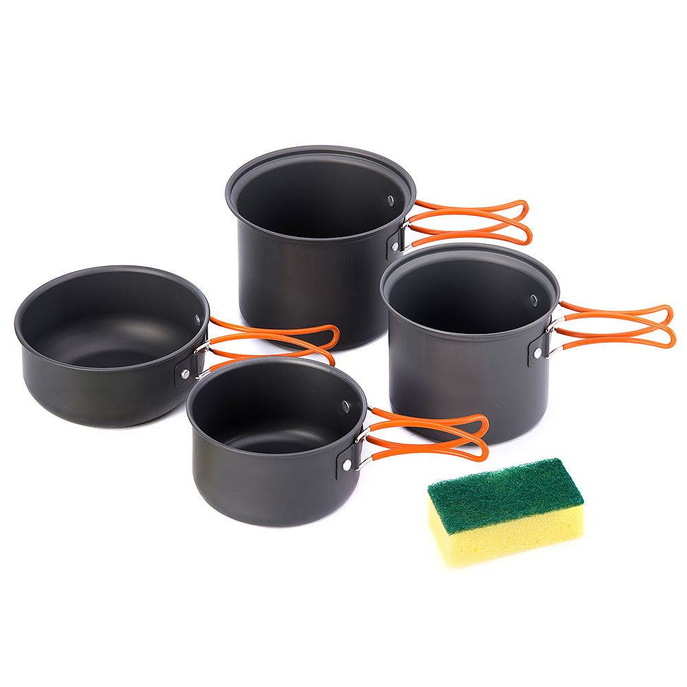 Naturehike Marmita de campamento - set de 4 ollas