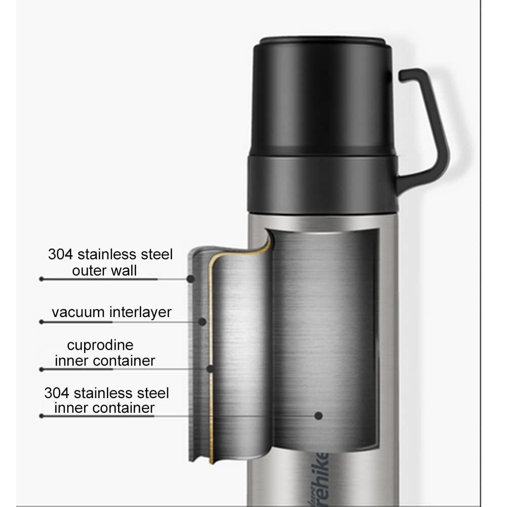 Naturehike Termo con aislación al vacío 20 hs. Tapa doble 600 ml