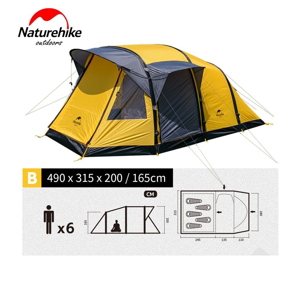 [ELIMINADO] Naturehike Wormhole Carpa Inflable 4-6 Personas NH17T600-T