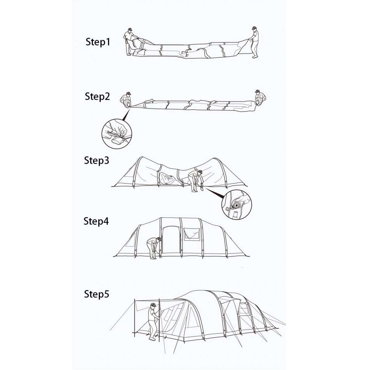 [ELIMINADO] Naturehike Wormhole Carpa Inflable 4-6 Personas NH17T600-T