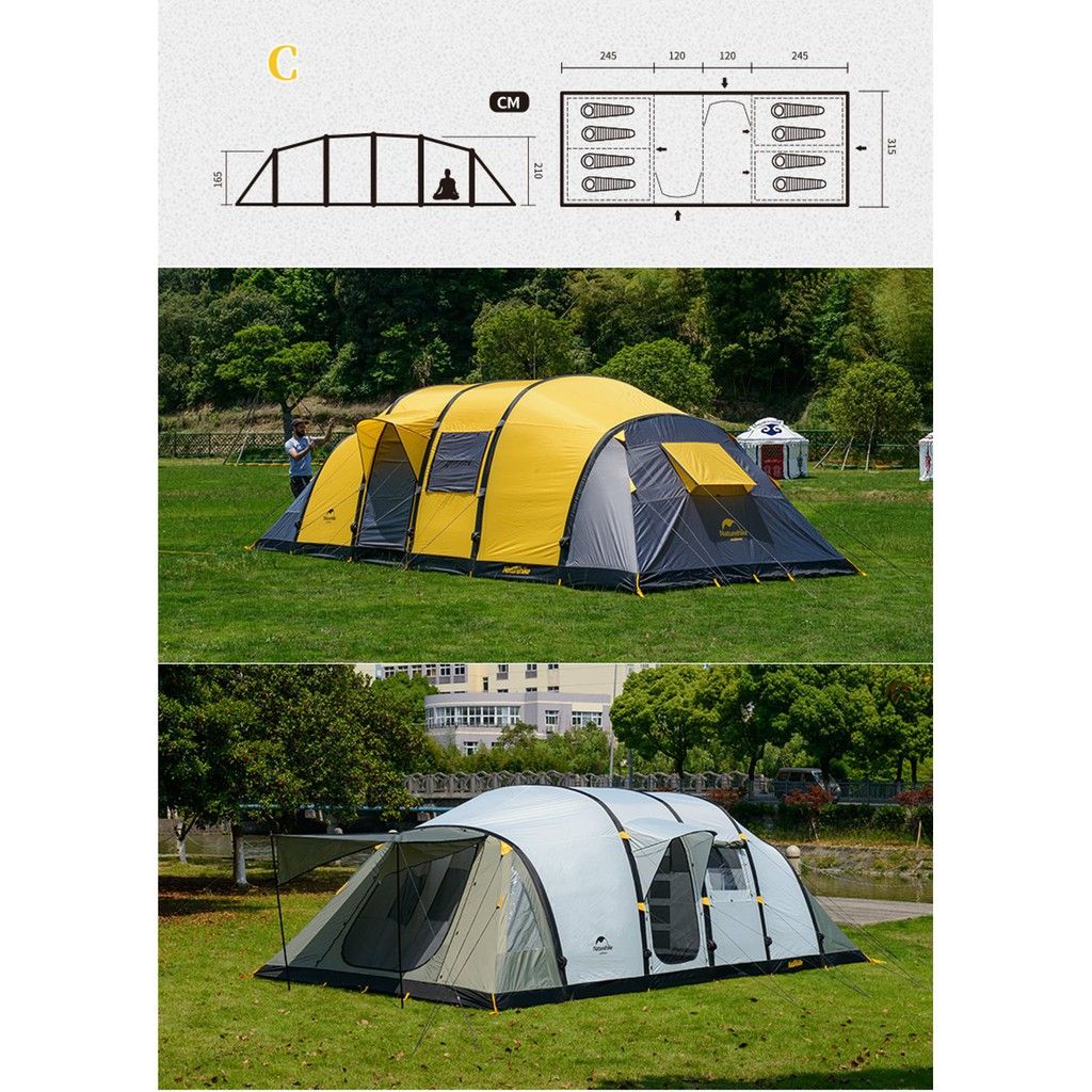 [ELIMINADO] Naturehike Wormhole Carpa Inflable 8-10 Personas NH17T800-T
