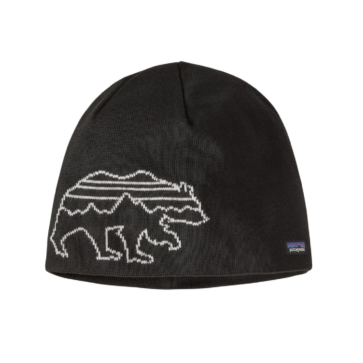 Patagonia Beanie Hat Fitz Bear Knit Black Naka Outdoors Tienda de