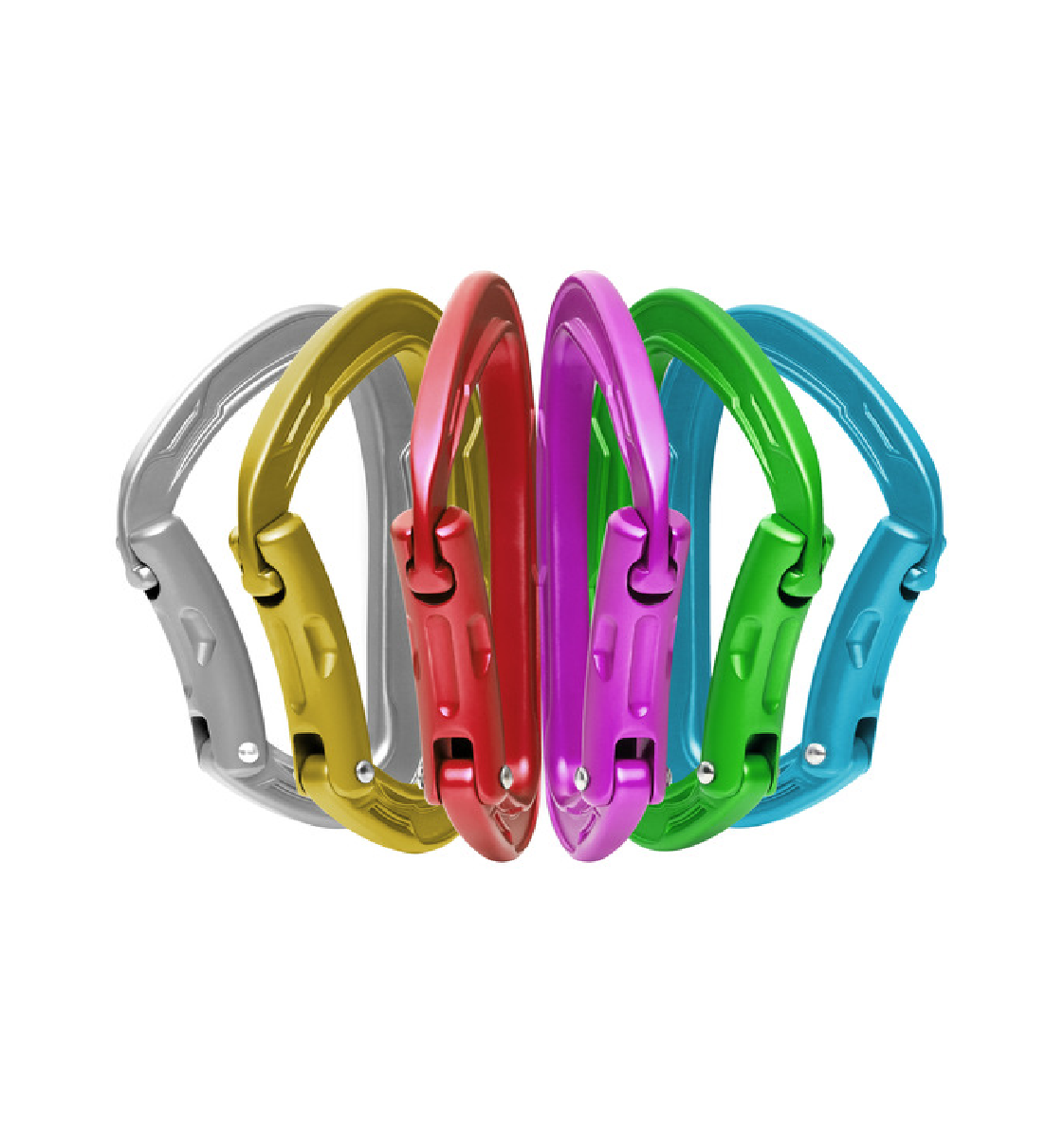 Edelrid Mission six pack colores surtidos - Mosquetones sin seguro