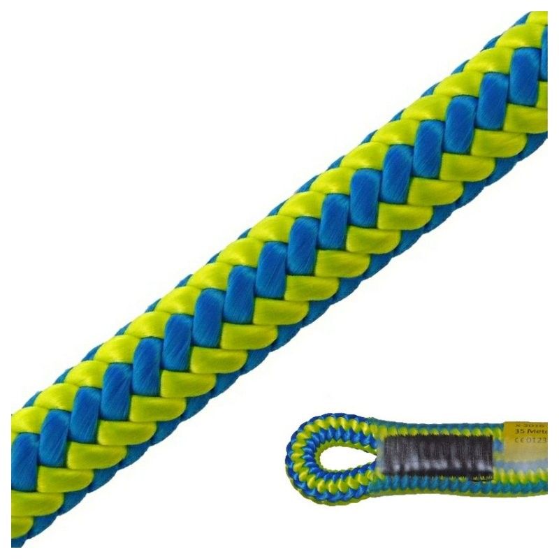 Edelrid X-P*e 12,3mm 40m - Cuerda para arborismo con Terminal Cosido