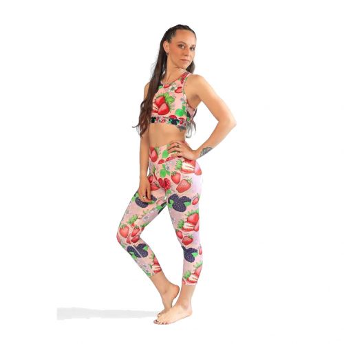 Suma Calza 3/4 Frutos Rosa