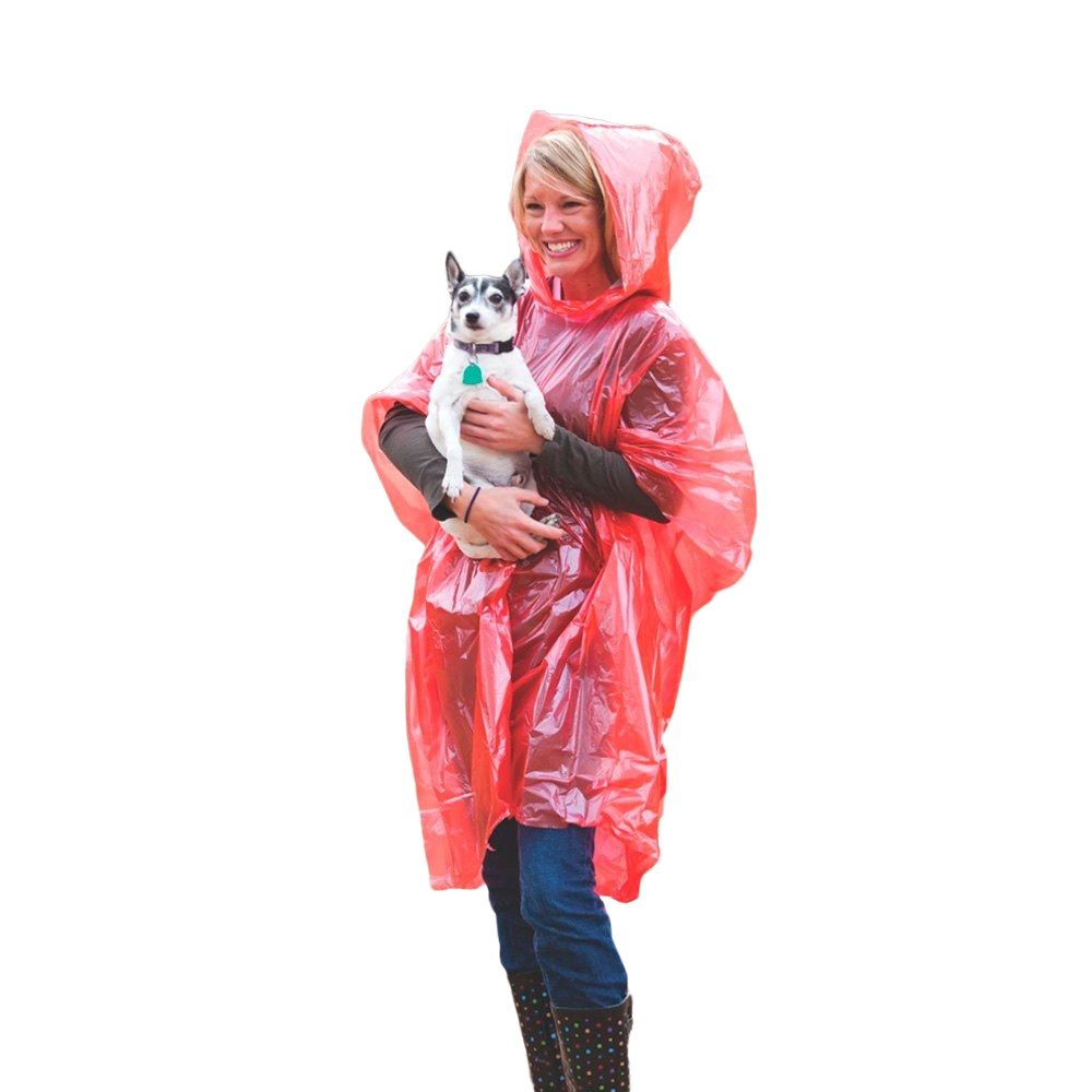 Impermeable Para Lluvia Rosa Dama Piloto Poncho Con Capucha