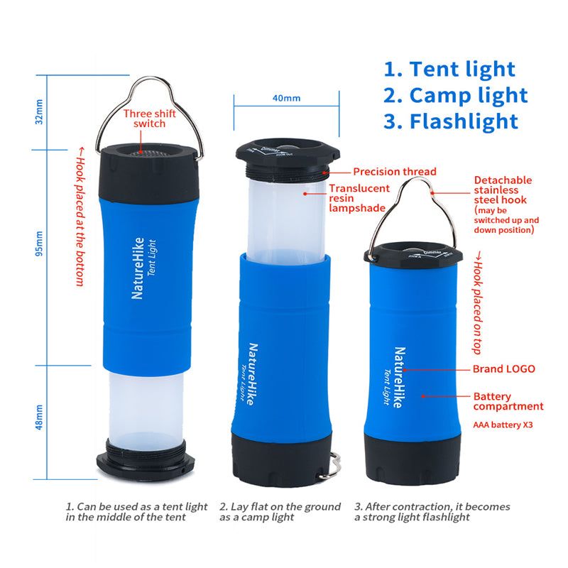 Naturehike Linterna Farol Mini CREE R2 LED NH15A003-I