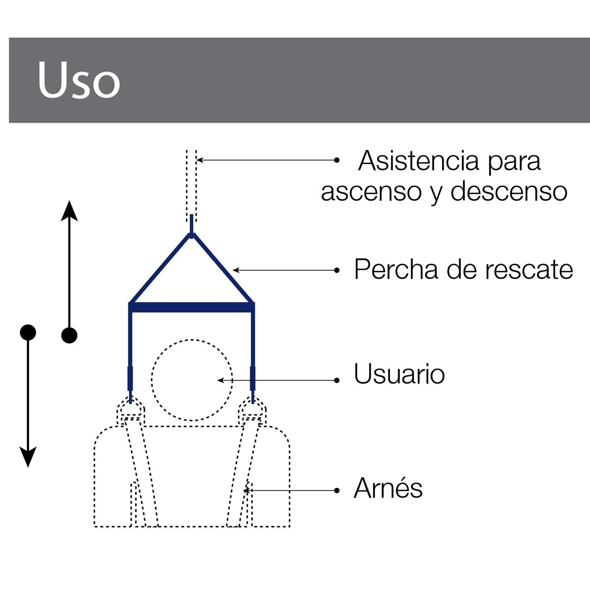 Percha De Ascenso Y Descenso Para Trípode X-Urban
