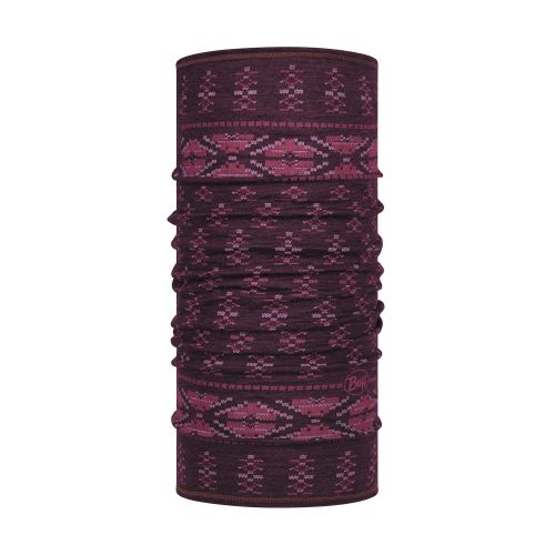 Buff Merino Frieze Deep Purple