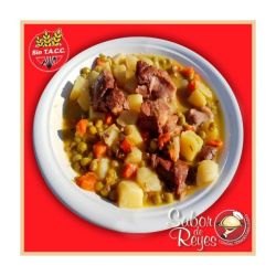 Cazuela de ternera con papas al romero y vegetales Libre de Gluten