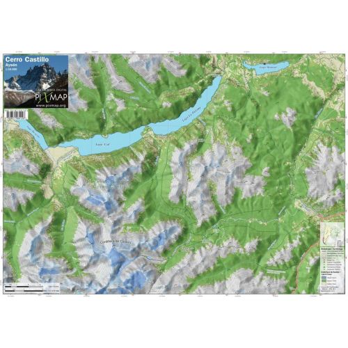 Mapa Pixmap Cerro Castillo - Aysén 1:50.000