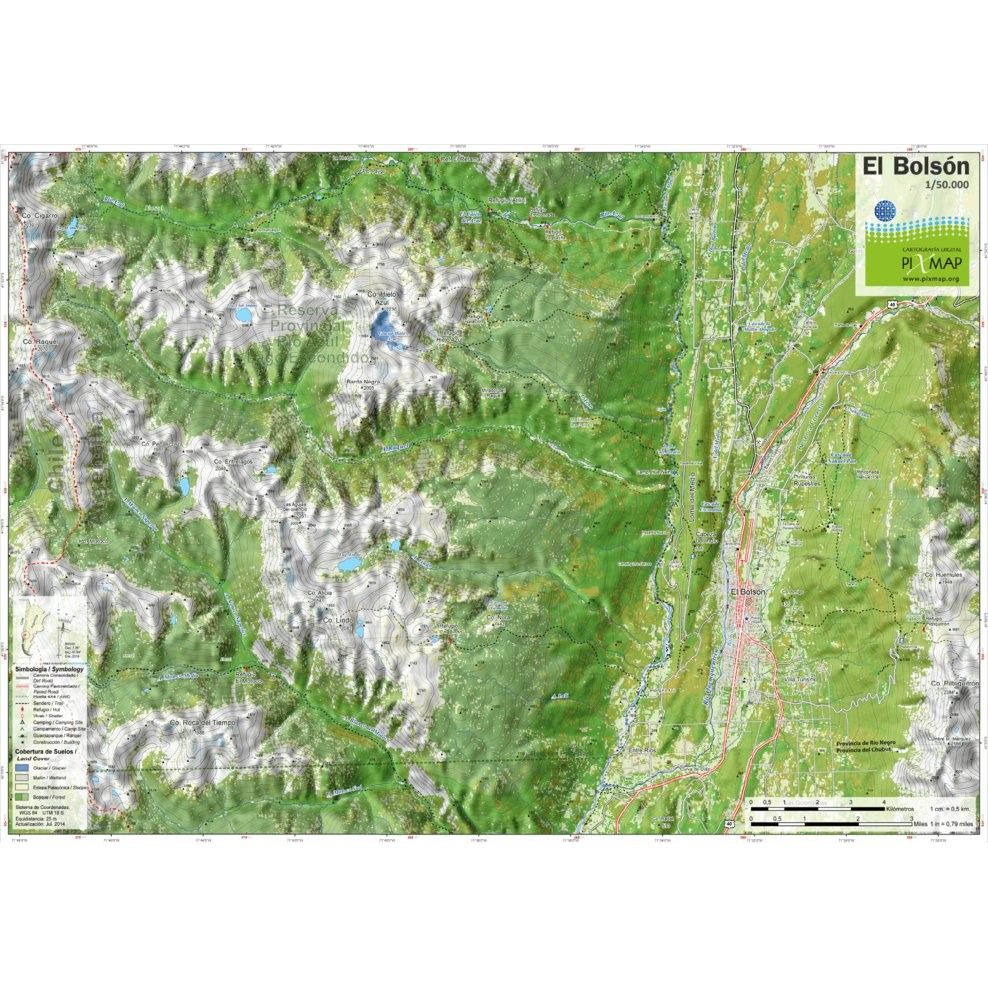 Mapa Pixmap Comarca Andina del Paralelo 42