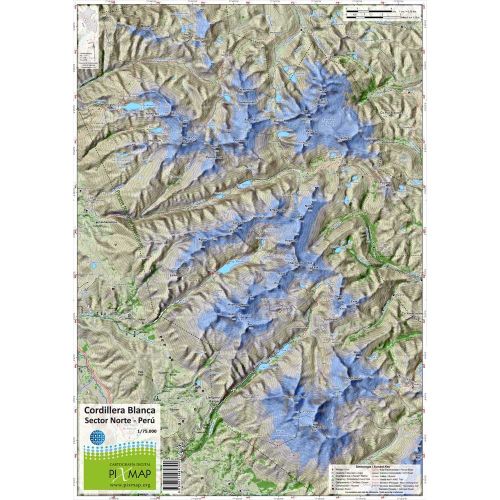 Mapa Pixmap Cordillera Blanca Norte