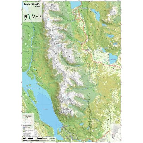 Mapa Pixmap Cordón Situación - Parque Nacional Los Alerces