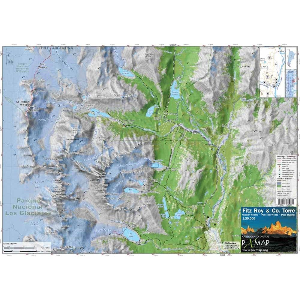 Mapa Pixmap Fitz Roy & Cerro Torre