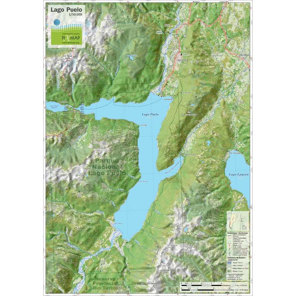 Mapa Pixmap Lago Puelo
