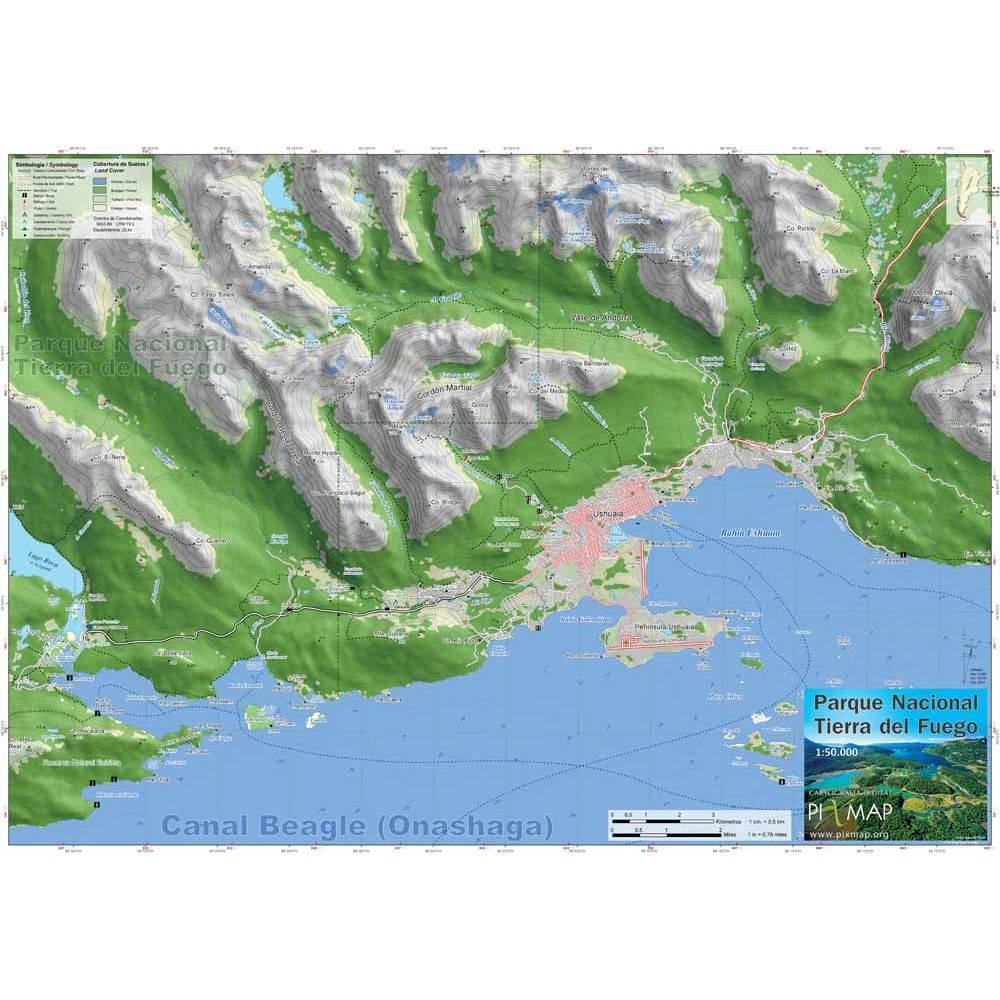 Mapa Pixmap Parque Nacional Tierra del Fuego