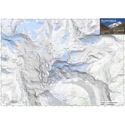 Mapa Pixmap Aconcagua 1:25.000