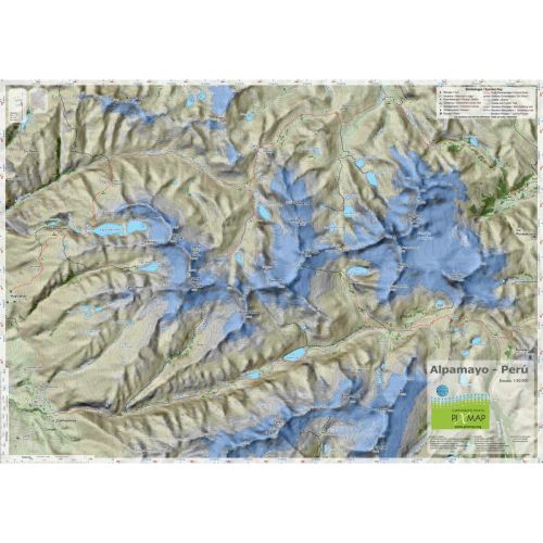 Mapa Pixmap Alpamayo Perú 1:50.000