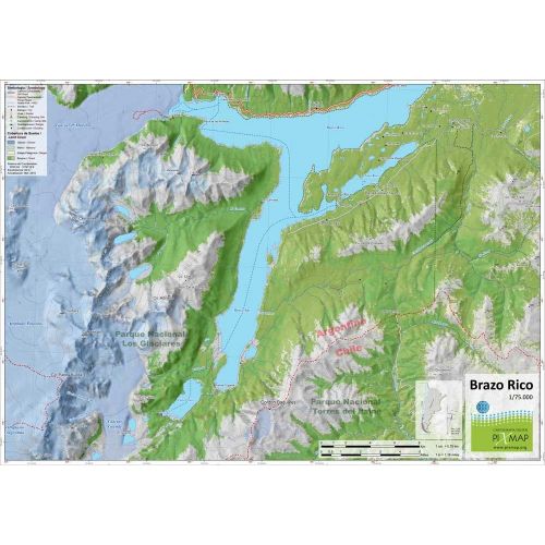 Mapa Pixmap Brazo Rico 1:75.000