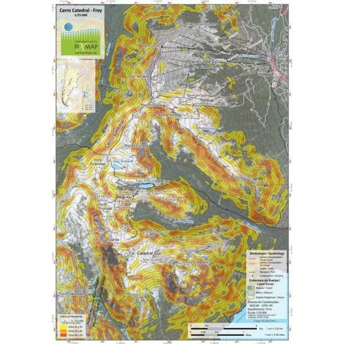 Mapa Pixmap Cerro Catedral - Frey 1:25.000