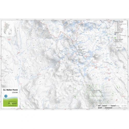 Mapa Pixmap Cerro Walter Penck 1:50.000