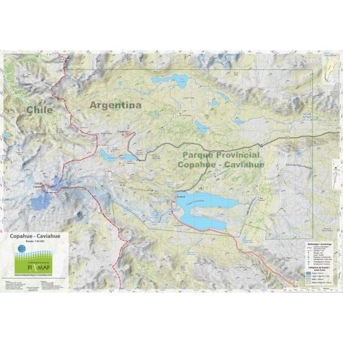 Mapa Pixmap Copahue Caviahue 1:50.000