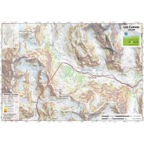 Mapa Pixmap Las Cuevas Portillo 1:25.000