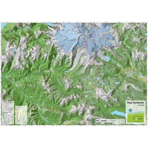 Mapa Pixmap Paso Vuriloche 1:50.000