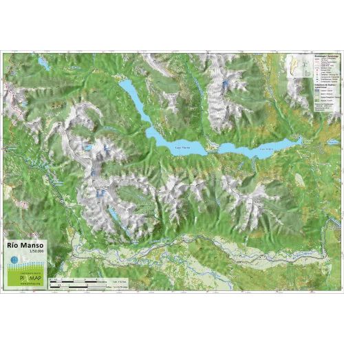 Mapa Pixmap Río Manso 1:50.000