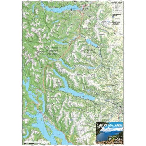 Mapa Pixmap Ruta de los 7 Lagos S.M. de los Andes 1:150.000