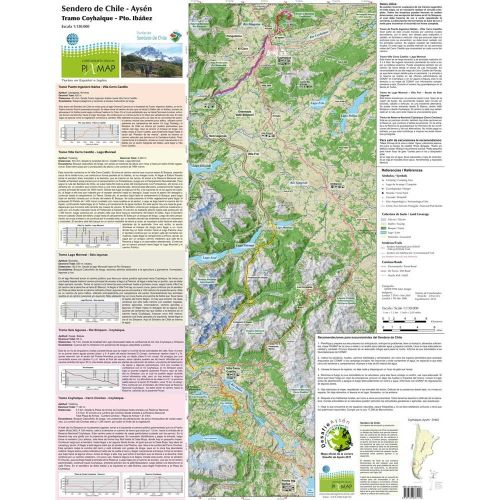 Mapa Pixmap Sendero de Chile Aysen 1:130.000