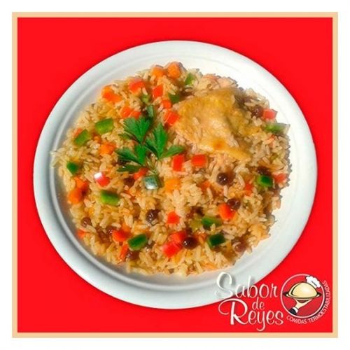 Pollo con arroz a la griega