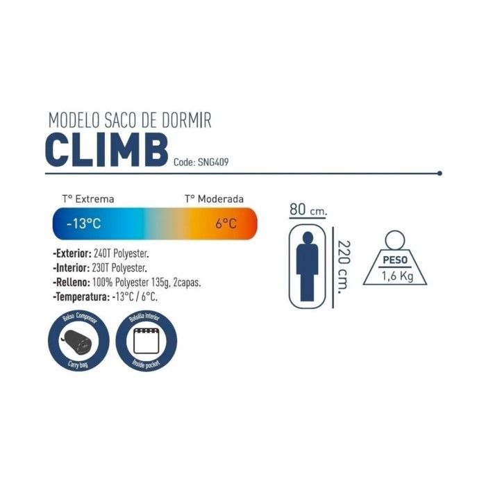 National Geographic Climb Bolsa de Dormir (Límite 2°)
