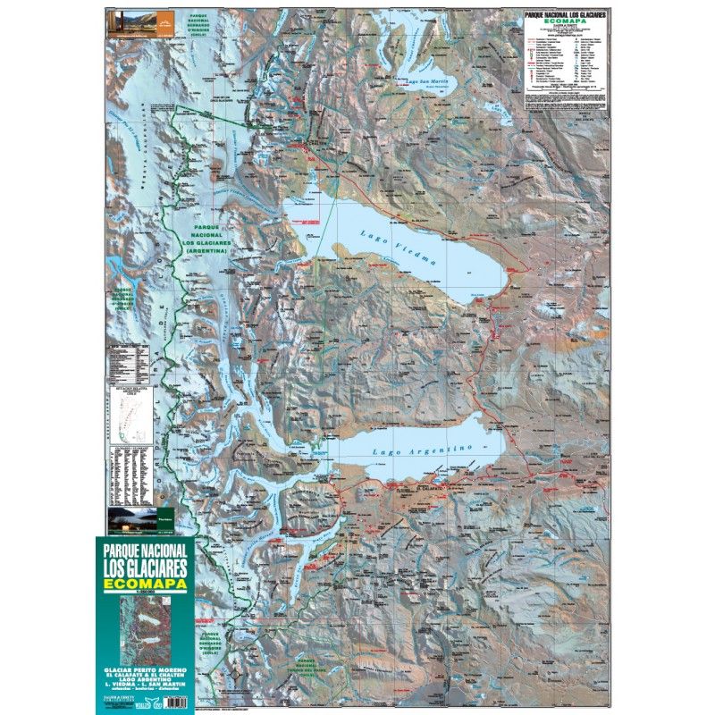 Mapa Parque Nacional Los Glaciares - Zagier & Urruty