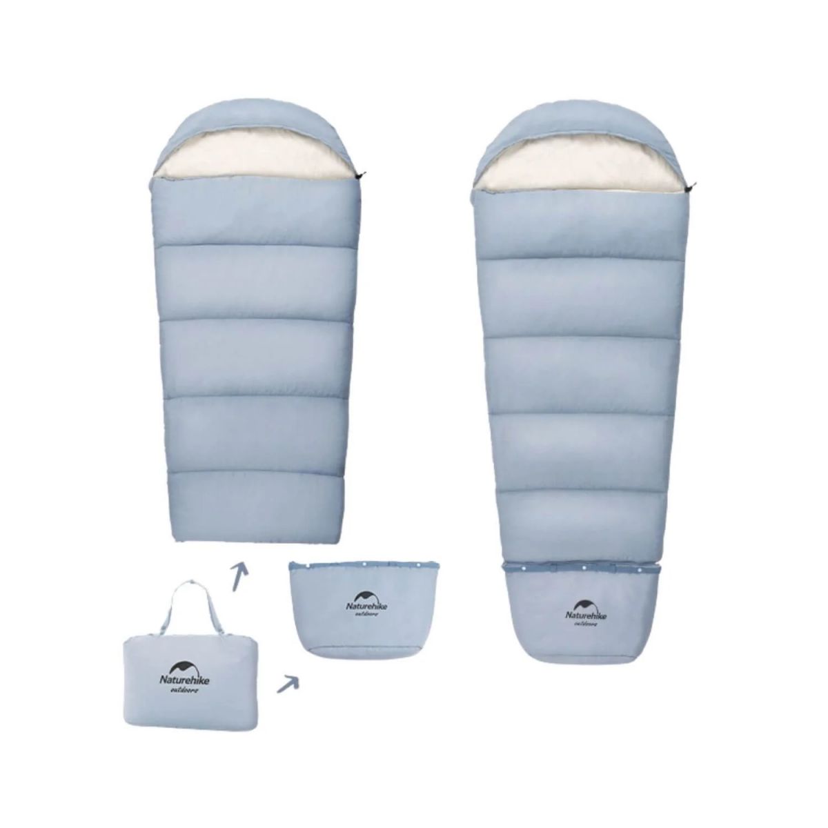 Naturehike Bolsa de Dormir Extensible para Niños C300 (Límite 1°)