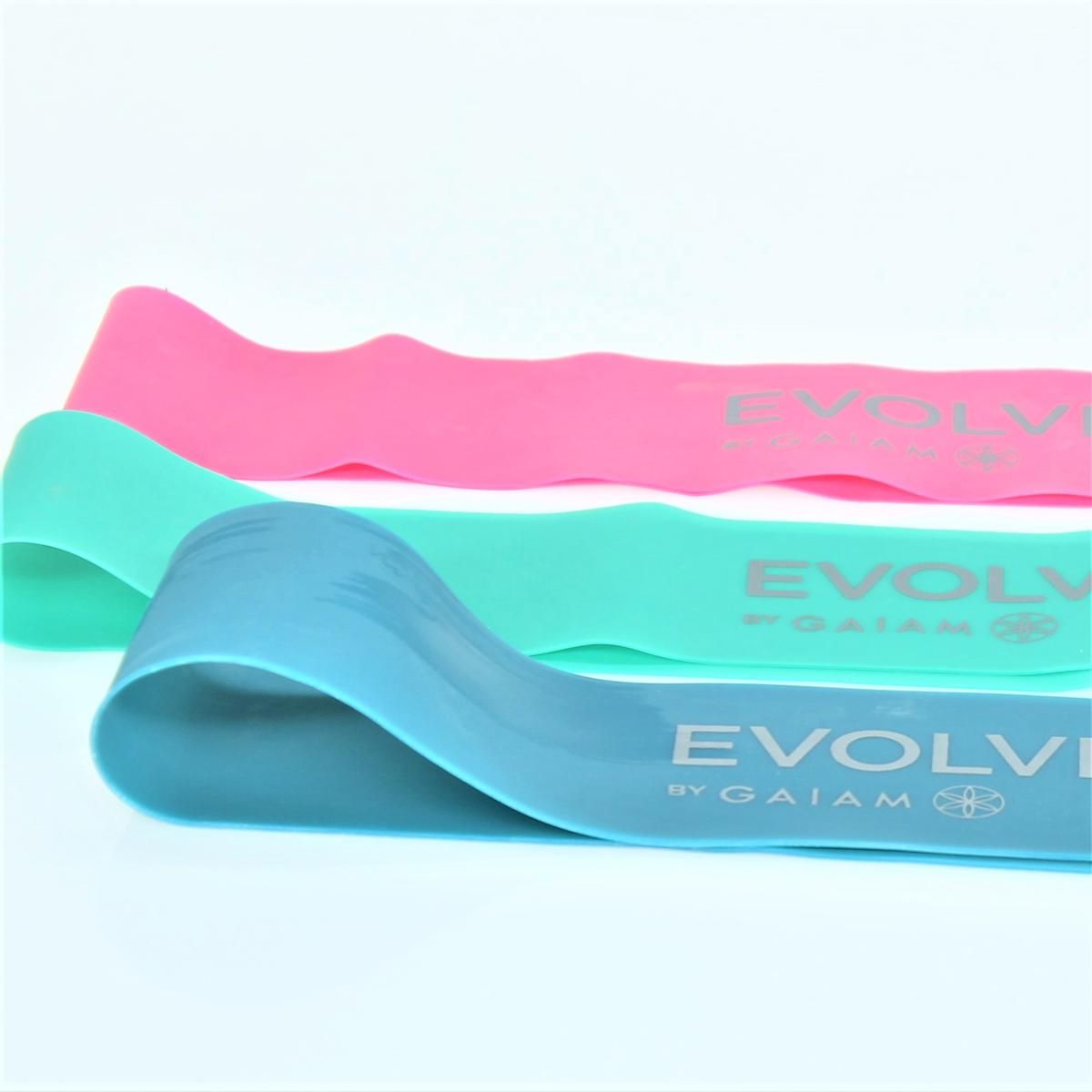 Gaiam Evolve Mini Loop Band - Kit de 3 Bandas Circulares
