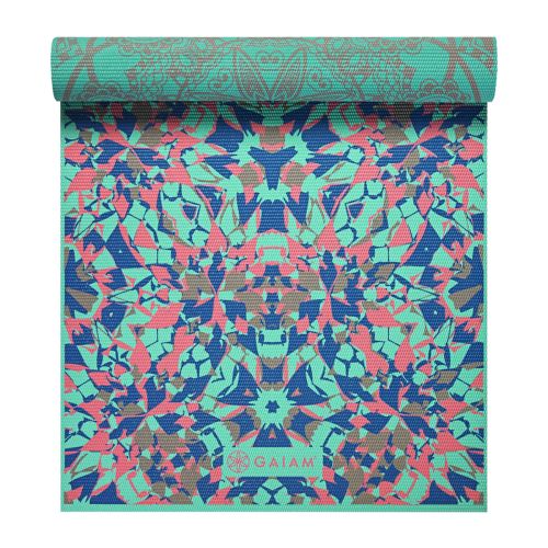 Gaiam Mat Yoga 6mm Kaleidoscope Reversible