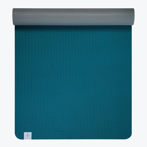 Gaiam Mat Yoga Performance 6mm Lake Solid Reversible y Ecológico