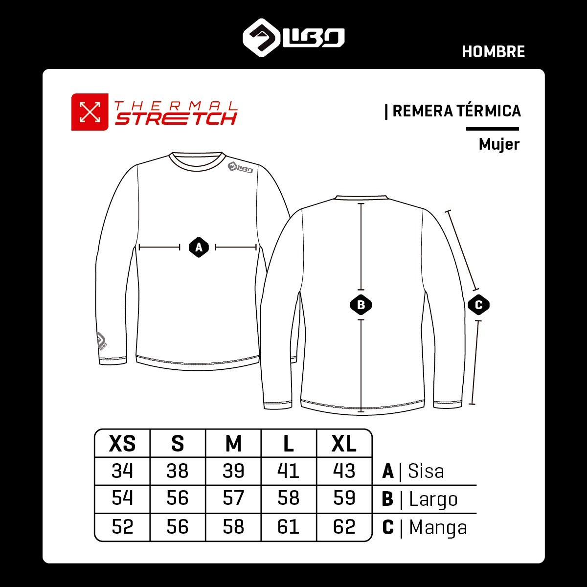 Libo Thermal Stretch Camiseta Térmica Mujer