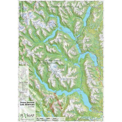 Pixmap Mapa Topográfico Parque Nacional Los Alerces