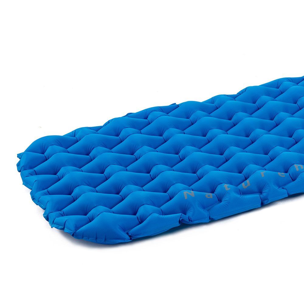 Colchoneta Autoinflable Doble Con Almohada Naturehike Color Azul