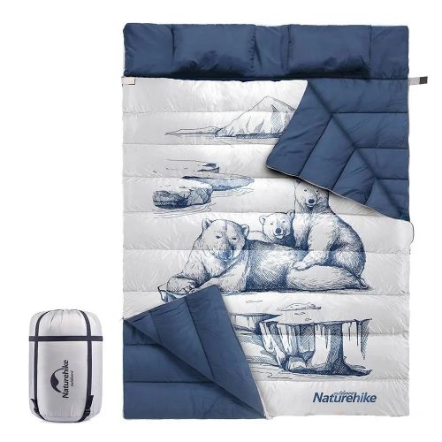 Naturehike Bolsa de Dormir Doble con Almohadas (Límite 10°)