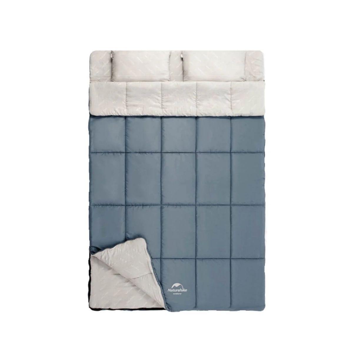 Naturehike Bolsa de Dormir Doble con Almohadas y Mochila (Límite 10°)