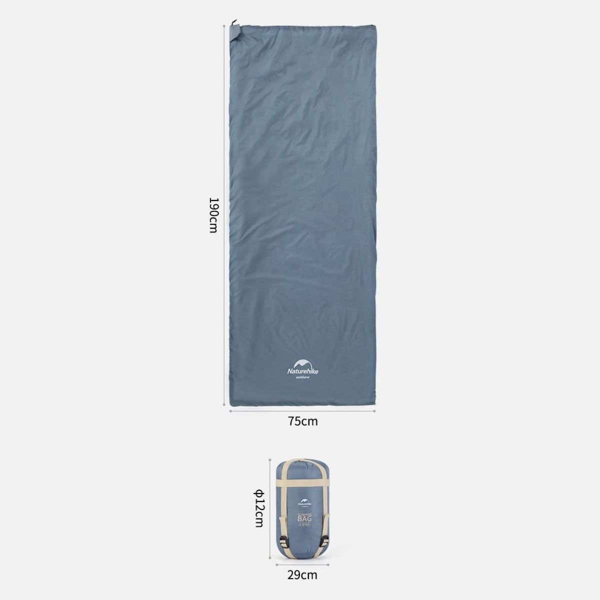 Naturehike Bolsa de Dormir LW180 Talle M (Límite 8°)