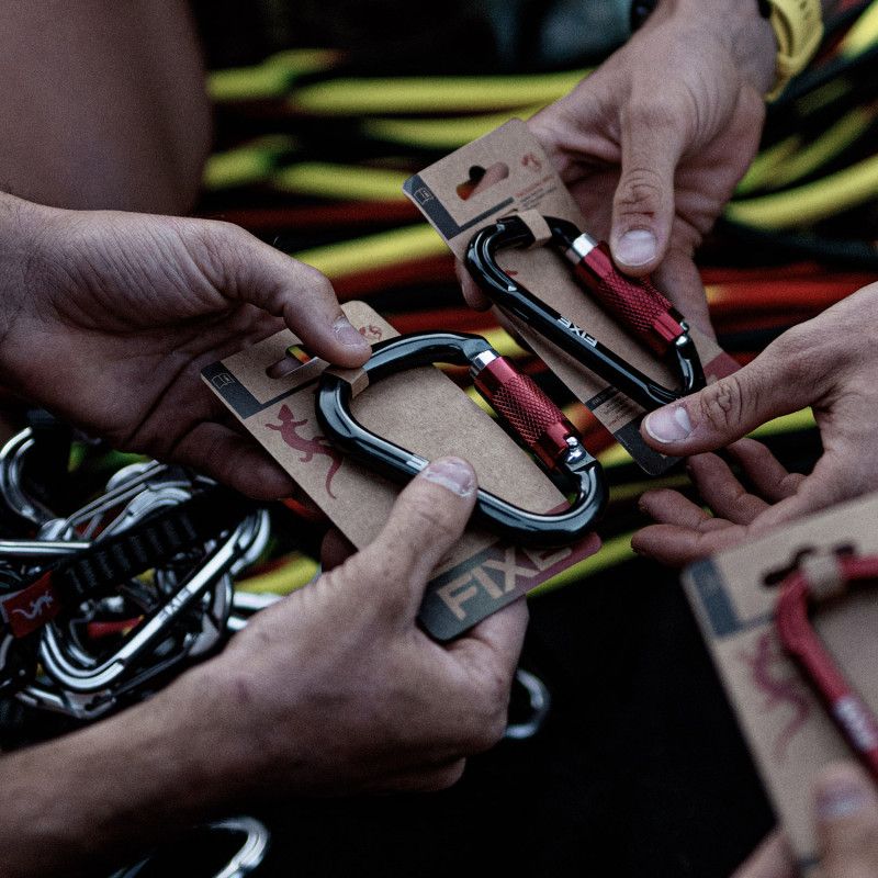 Fixe Lotus Mosqueton HMS con Seguro Automático de Dos Movimientos