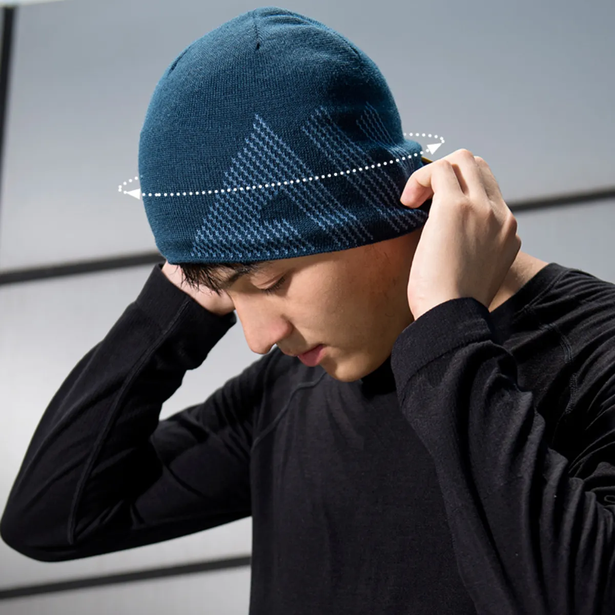 thumbnail image 2 of AONIJIE Warm Wool Knitted Hat Short Brim Baseball Cap 2 of 10