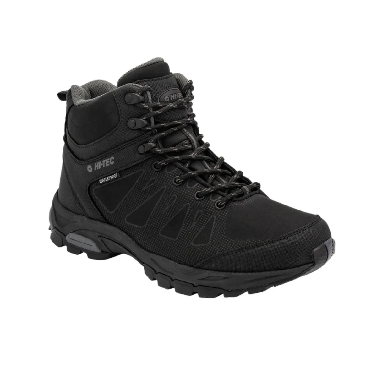 Scarpe Da Trekking Uomo HI-TEC Raven Mid WP - Impermeabili Dri-Tec - Suola In Gomma Carbonio