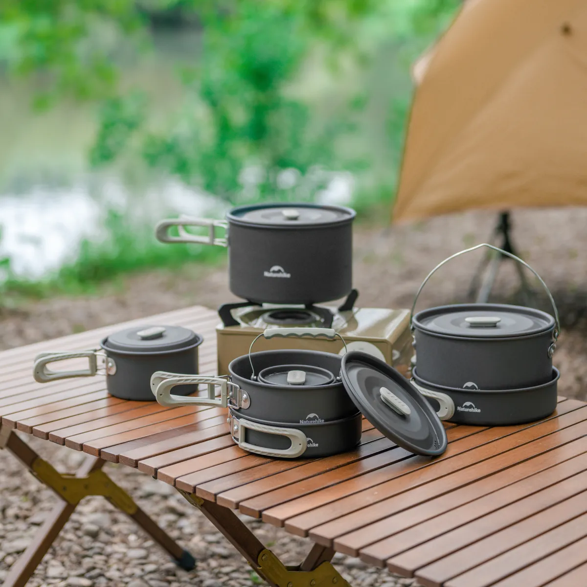 Naturehike Marmita de campamento 2-4 personas Set A